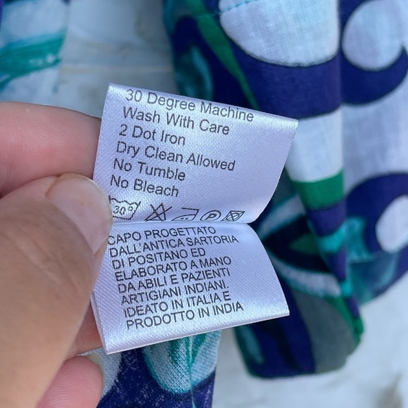 Antica Sartoria by Giacomo Cinque Maxi Dress Kaftan Boho Artsy size large - Picture 11 of 16